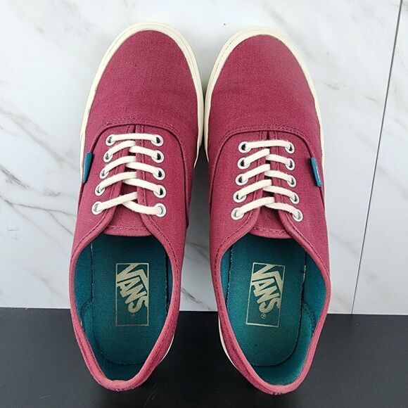 Vans Authentic Maroon Teal Sneakers - Picture 6 of 8